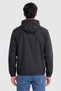 Men Brand Logo Hooded Jackets, Black - 4