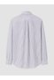 Peak New Season Navy Blue Regular Fit Striped Men's Shirt - 7