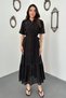 Black Dress with Transparent Inner Lining