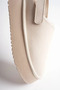 ZRT04MK06 Premium Warm-Lined Plush Slippers with Adhesive Strap, 5 cm - Beige-Brown Suede - 5