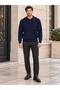Polo Collar Button-Down Slim Fit Knit Sweater
