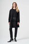 40007 Black Tunic with Side Zipper and Striped Detail - 3