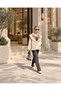 REVIA Women's Beige Plaid Reversible Button-Front Trench Coat with Detachable Shawl Detail - 8