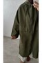 LONG COAT WITH HOOD - KHAKI - 3