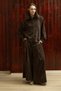 Pleated Velvet Coffee-Colored Pants - 2