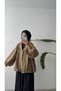 LACE BALLOON-SLEEVE JACKET - KHAKI - 3