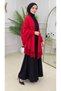 Women's Fringed-Sleeves, Ribbed-Cuffs, Loose-Fit Knit Chic Poncho, Standard Size - 8