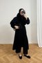 Fur-Trimmed Long Knit Cardigan 92-9206 - 2
