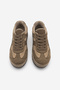 Women's Multi-Panel Suede-Textured Retro-Sole Lace-Up Casual Sneaker Mavel Tobacco Brown Suede - 7