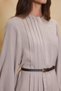 Taupe Color Belt Detail Tunic - 5