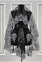 Black and Silver Henna Veil Set, Guipure Lace Face Veil, for Weddings, Engagements, Vows, Circumcisions, Bindallı, Kaftan, and Groom - 3