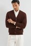 Men’s, V-neck, Button-front, with knitted details, Regular Fit, Knit Cardigan - 5