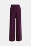Solid Knitted Wide Leg Trousers Purple - 2