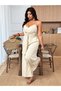 Long jumpsuit, beige - 3