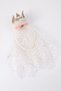 Girls' Tiara with White Queen Tiara Design and Tulle Detail - 2