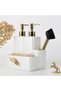 Leaf Two-Liquid Sponge Holder, Pearl Gold - 2