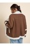 Fur coat, brown - 8