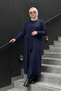 Beaded and Sequins-Embellished Knit Cardigan 260915 Navy Blue