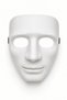 Halloween Paintable White Blank Men's Face Mask—Halloween Party Costume Accessory - 6