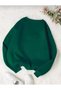 Unisex emerald green crew neck sweatshirt - 2