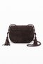 KNOX Brown Suede Genuine Leather Women's Crossbody Bag - 5