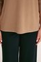 Basic High Neck Knit Top Beige - 3