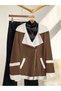 Fur coat, brown - 3