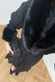 Fur-Trimmed Long Knit Cardigan 92-9206 - 5