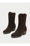 26440007K Women's Genuine Suede Leather Embroidered Western Boots - 4