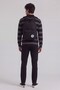 Thin striped long sleeve polo collar t-shirt - 4