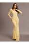 Rochie maxi, galben - 4