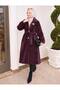 Belted Fleece-Lined, Soft, Fuzzy Cashmere Melton Coat