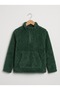 100% Cotton Boys' Long-Sleeved Mock Neck Kangaroo Pocket Half-Zip Fleece Sweatshirt - 2