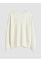 Peak New Season Ecru Wool Blend Women's Knit Sweater