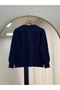 Bahardil Mini Gold-Buttoned Short Cardigan - KR6041 Navy Blue - 6