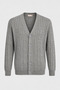 Men’s, V-neck, Button-front, with knitted details, Regular Fit, Knit Cardigan - 8