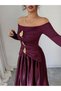 Maxi dress, cherry red - 5