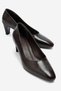 SOVANA Brown Leather Women's Heeled Shoes