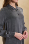 Gray Half-Sleeve Tunic - 4