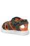 Khaki, Green, and Orange Baby Sandals - 4