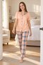 Milan Fabric Short-Sleeve Shirt Pajama Set P22