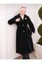 Belted Fleece-Lined, Soft, Fuzzy Cashmere Melton Coat