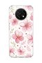 Poco X3 Pro Compatible Transparent Phone Case with Pink Cherry Blossom Print