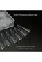 Global Fashion Nail Tips 120 Pcs - Clear Dual Nail Forms, 12 Sizes, Perfect C-Curve - Reusable Plastic Form for Poly Gel, Builder Gel & Acrylic Extensions, Salon & DIY Use (Stiletto, Clear) - 4