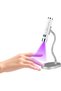 GLOBAL FASHION Mini UV LED Ai Nail Lamp for Gel Nails, Cordless Handheld Flash Cure Light, 800mAh Rechargeable USB-C, 30/60s Timer, Smart Sensor, Magnetic Gooseneck Stand
