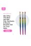 Nail Art Brush Kit with Flat, Oval, and Synthetic Brushes - Create Stunning Nail Art Designs at Home (3 Pcs, Multicolors) - 6