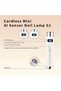 GLOBAL FASHION Mini UV LED Ai Nail Lamp for Gel Nails, Cordless Handheld Flash Cure Light, 800mAh Rechargeable USB-C, 30/60s Timer, Smart Sensor, Magnetic Gooseneck Stand - 5