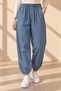 Ultra Lightweight, Fine Textured, Wide-Leg Jogger Pants Jeans