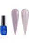 Disco Reflective Rubber Base Gel 8ml, Shade 02 - Soak Off UV LED Base Coat for Gel Nail Polish with Reflective Sparkle Finish, for Salon and Home Manicure