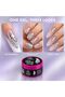 Global Fashion Aurora Sparkle Builder Gel for Nails 15g, Holographic Glitter Nail Extension Gel with Sparkling Flakes, UV LED Gel for Nail Art, Overlays & Strengthening, HEMA & TPO Free, 01 - 7